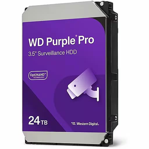 Western Digital WD Purple Pro 24TB SATA 3.5" 7200RPM 512MB Surveillance HDD WD241PURP