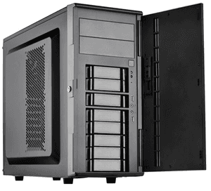 SilverStone SilverStone CS380B ATX Black Storage Tower with 8 Hotswap Bays HT6071