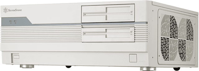 SilverStone SilverStone FLP01W Retro-inspired HTPC ATX Case - White HT6102