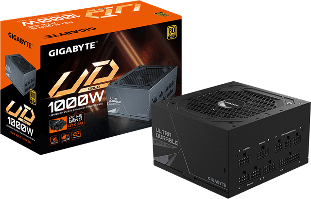 Gigabyte Gigabyte GP-UD1000GM 1000W ATX Gold Full Modular PSU 10yr wty HW7873
