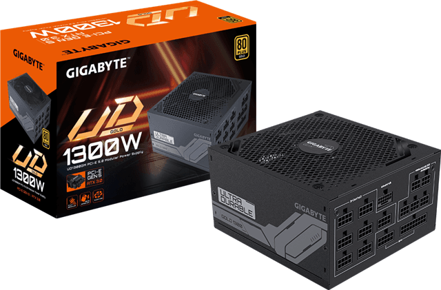 Gigabyte Gigabyte GP-UD1300GM 1300W ATX Gold Full Modular PSU 10yr wty HW7895