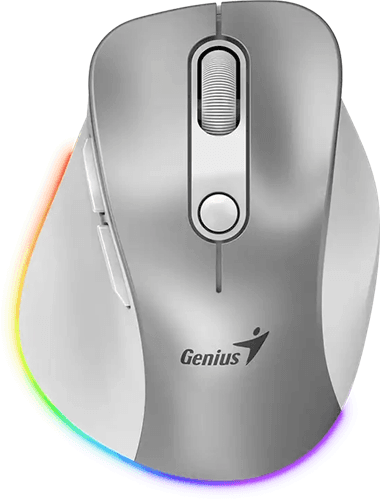 Genius Genius Ergo 9000S Pro Silent Ergo Mouse - Silver IM179S