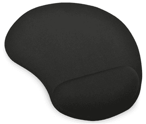 Ednet Ednet Mouse Pad with Gel Wrist Rest - Black IO159
