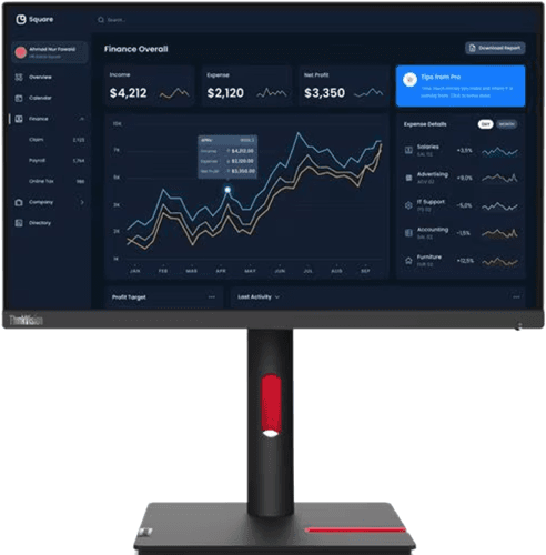 Lenovo Lenovo ThinkVision T22I-30 21.5" FHD (HDMI+DP+VGA) 3 Year Warranty 63B0MAR6AU