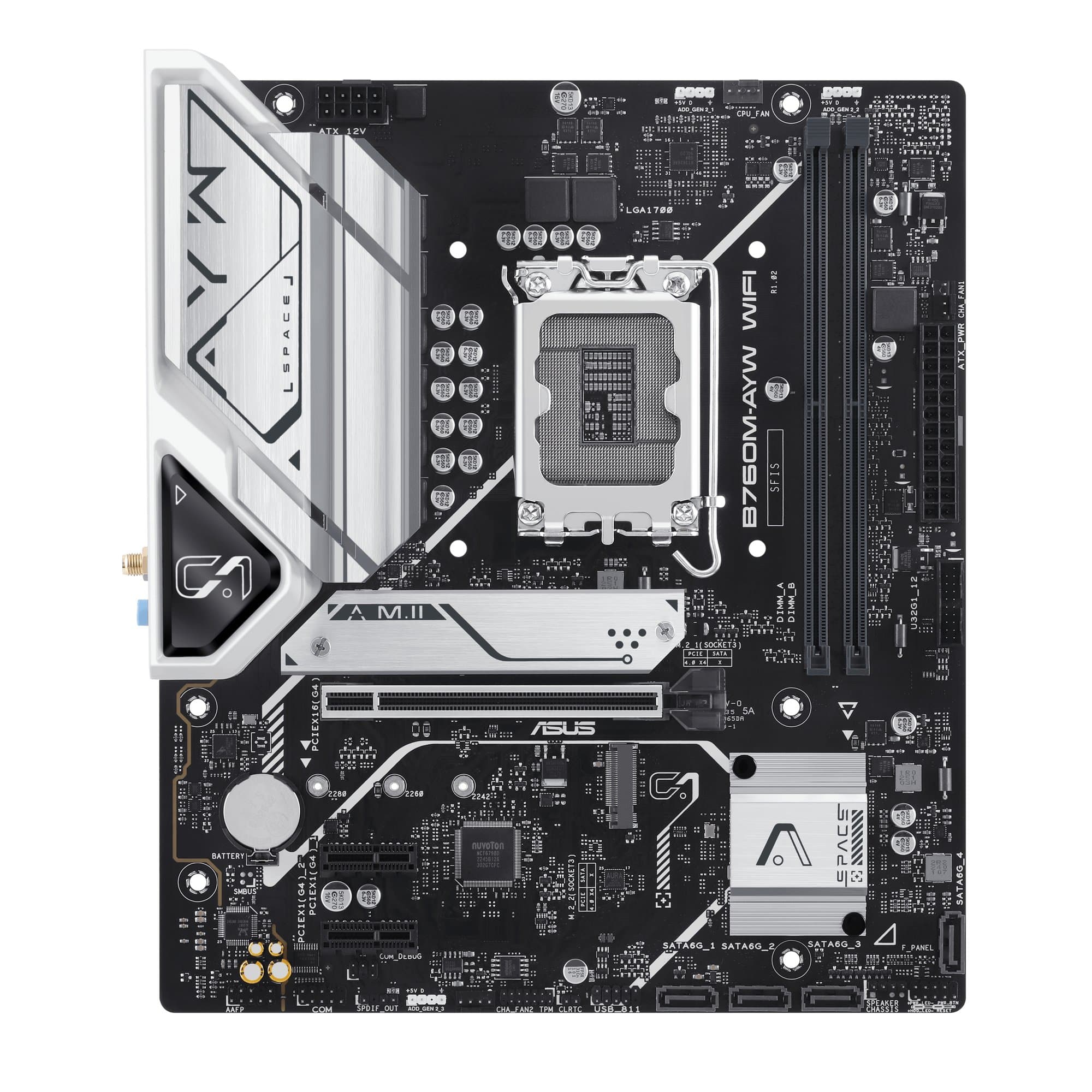 ASUS Asus Prime B760M-AYW WIFI DDR5 mATX LGA1700 Motherboard MAI687