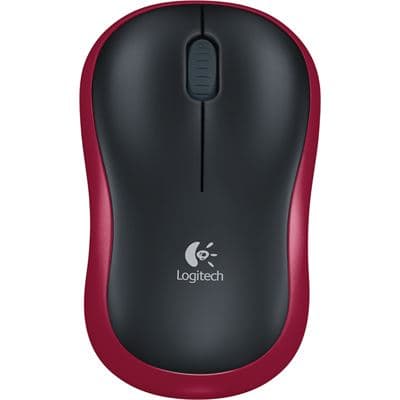 Logitech Logitech M185 USB Wireless Compact Mouse - Red 910-002503