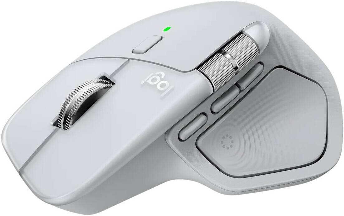 Logitech Logitech MX Master 4 Wireless Mouse for MAC- Silver White 910-007578