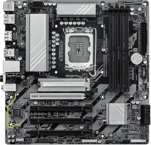 Gigabyte Gigabyte B860M DS3H WIFI6E mATX LGA1851 Motherboard MGI5204