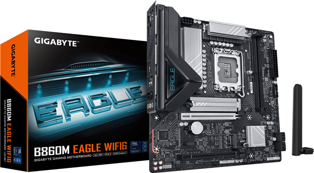 Gigabyte Gigabyte B860M EAGLE WIFI6E ATX LGA1851 Motherboard MGI5210