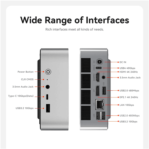 Beelink Beelink SER9 MAX R7-H255 32GB 1TB SSD Mini PC 3yr wty Win 11 Pro NUC841