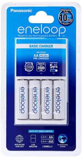 Panasonic Panasonic Eneloop Overnight Charger + 4 AA Batteries PA4206