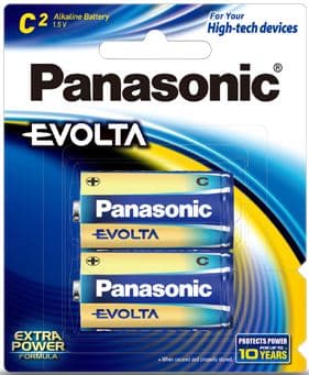 Panasonic Panasonic Evolta C Alkaline Battery 2 Pack PA4427