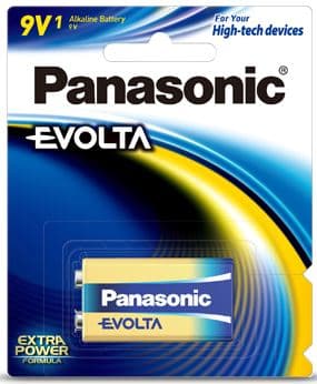 Panasonic Panasonic Evolta 9V Alkaline Battery 1 Pack PA4429