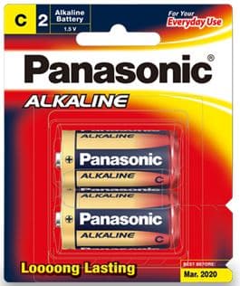 Panasonic Panasonic C Alkaline Battery 2 Pack PA4537