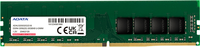Adata Adata Premier 32GB DDR4 3200 DIMM 2048X8 Lifetime wty RM3412