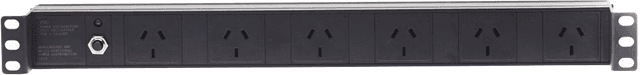 Unspecified 4Cabling 1RU 6 Way GPO Recessed Rack Mount PDU Power Rail (Drop Ship) SC2006