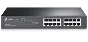 TP-Link TP-Link SG1016PE 16 Port Gigabit Switch Easy Smart Rack Mount 8x PoE+ TP4104