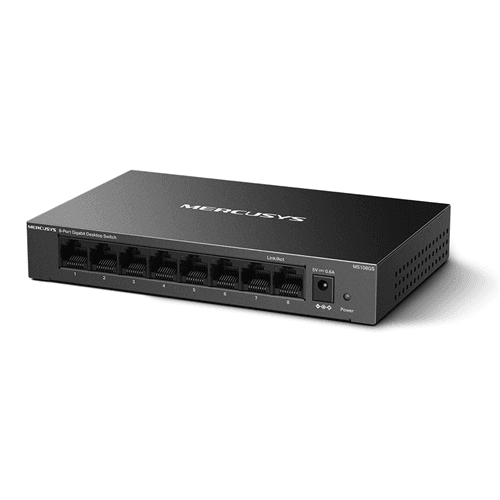 TP-Link Mercusys MS108GS 8 Port Gigabit Switch Steel Case TP4504