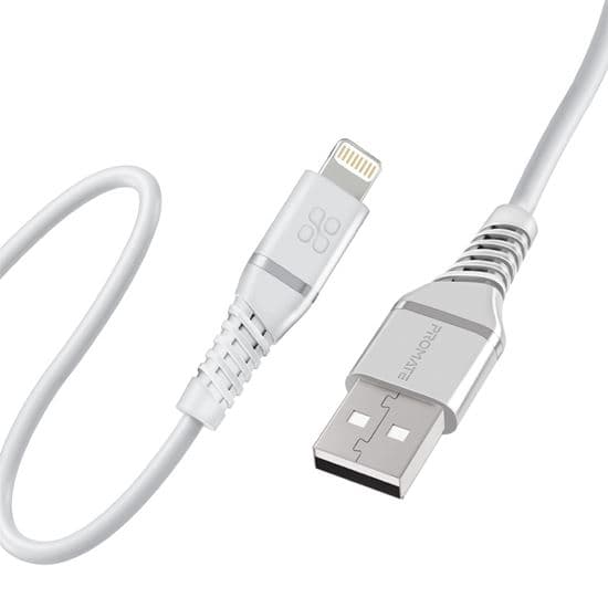 Promate PROMATE 1.2m MFI Certified USB-A to Lightning Data & Charge Cable. POWERLINEAI120WH