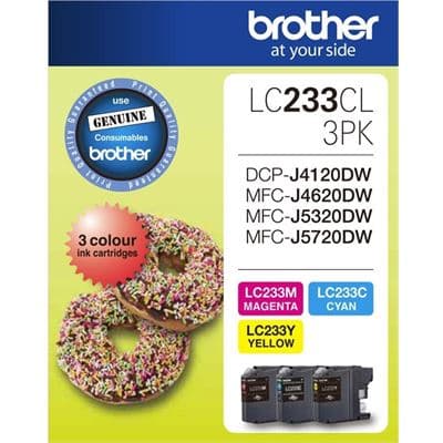 Brother Brother LC233 CMY Colour Pack B233CMY