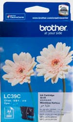 Brother Brother LC39 Cyan Ink Cart B39C