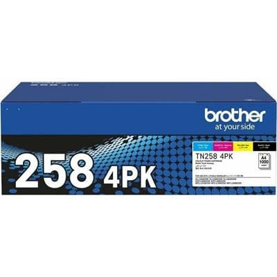 Brother Brother TN258 4 PACK Toner BN2584PK