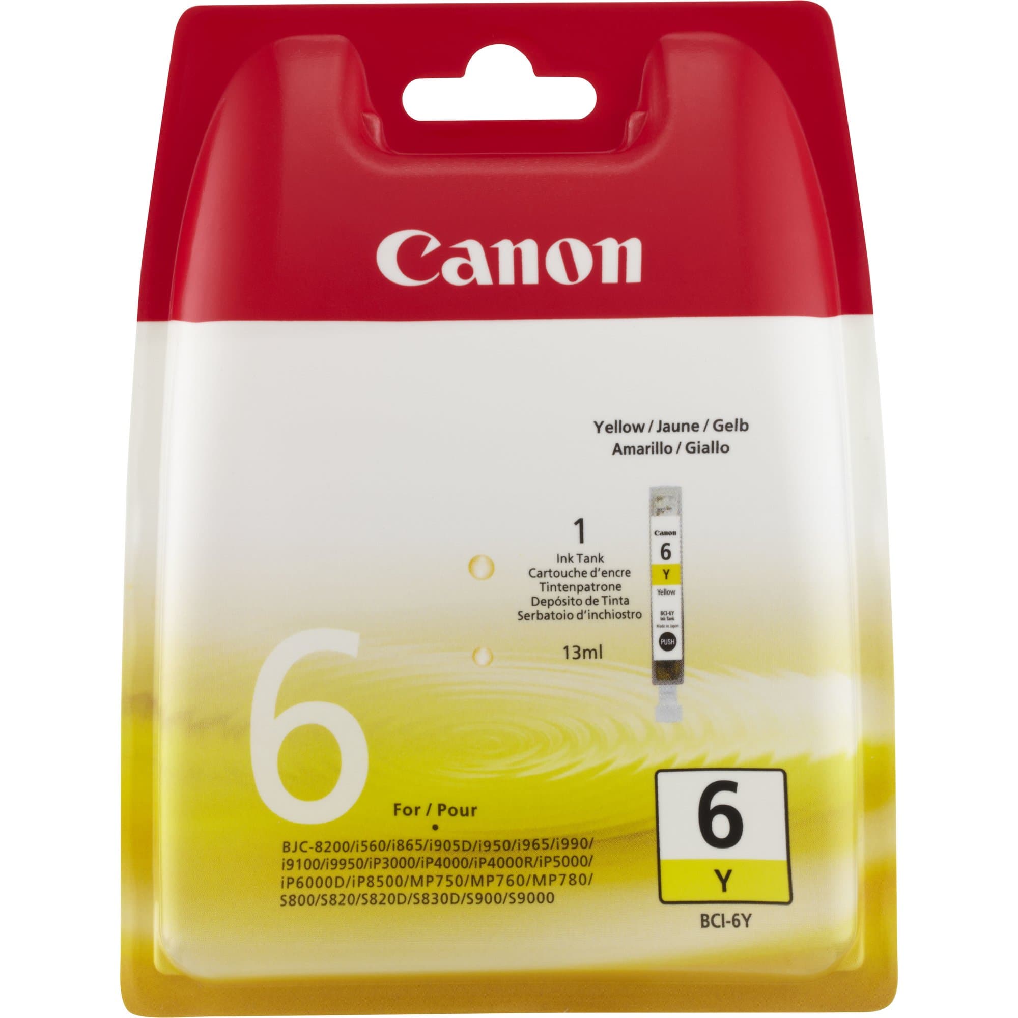 Canon Canon BCI6Y Yellow Ink Tank CI6Y