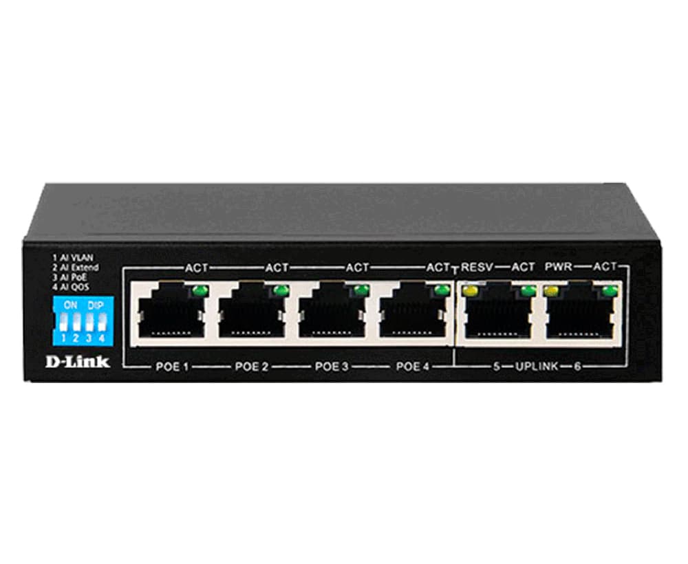 D-Link D-LINK DES-F1006P-E PoE Switch DLDESF1006PE