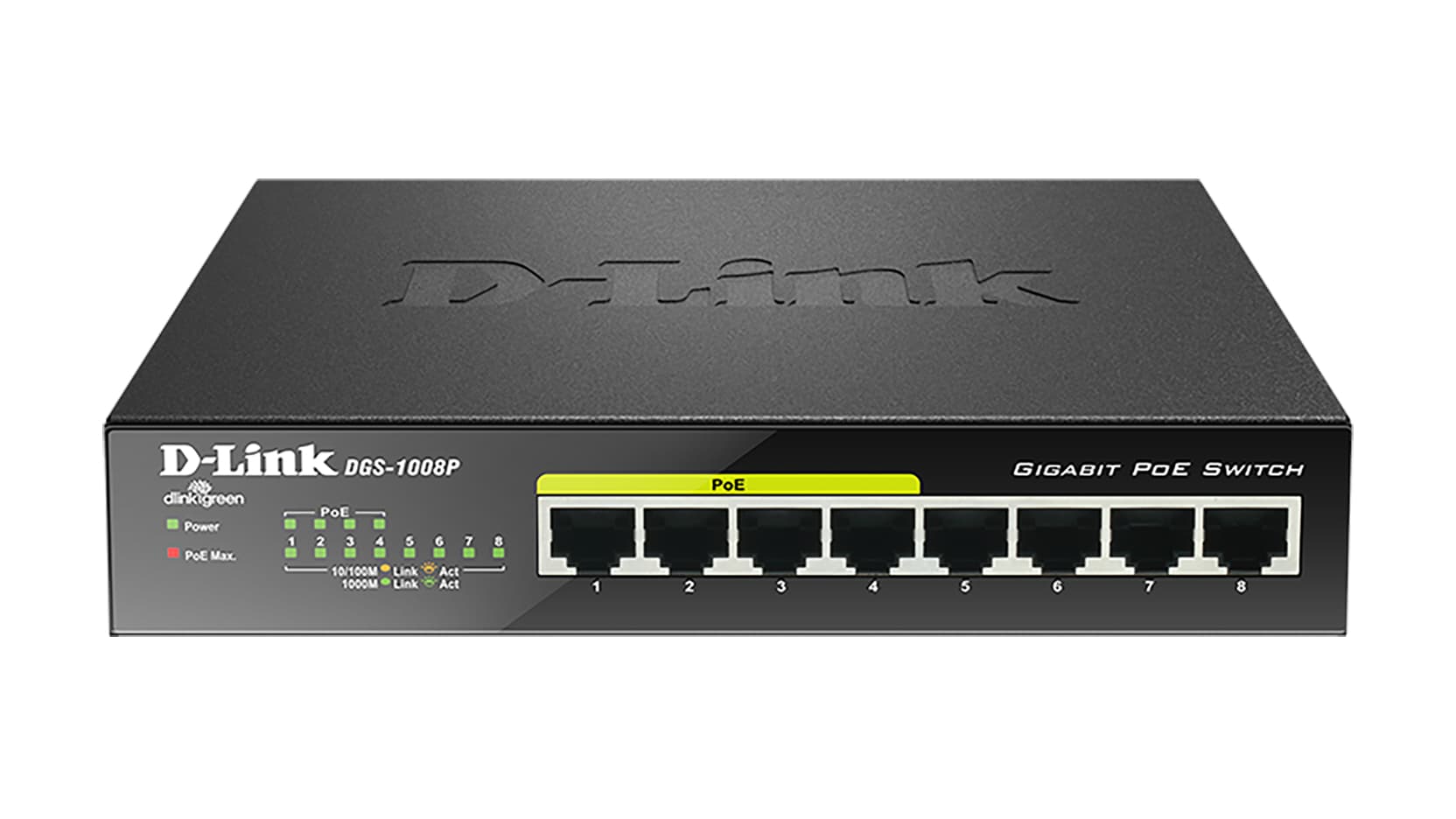 D-Link D-LINK DGS-1008P PoE Switch DLDGS1008P