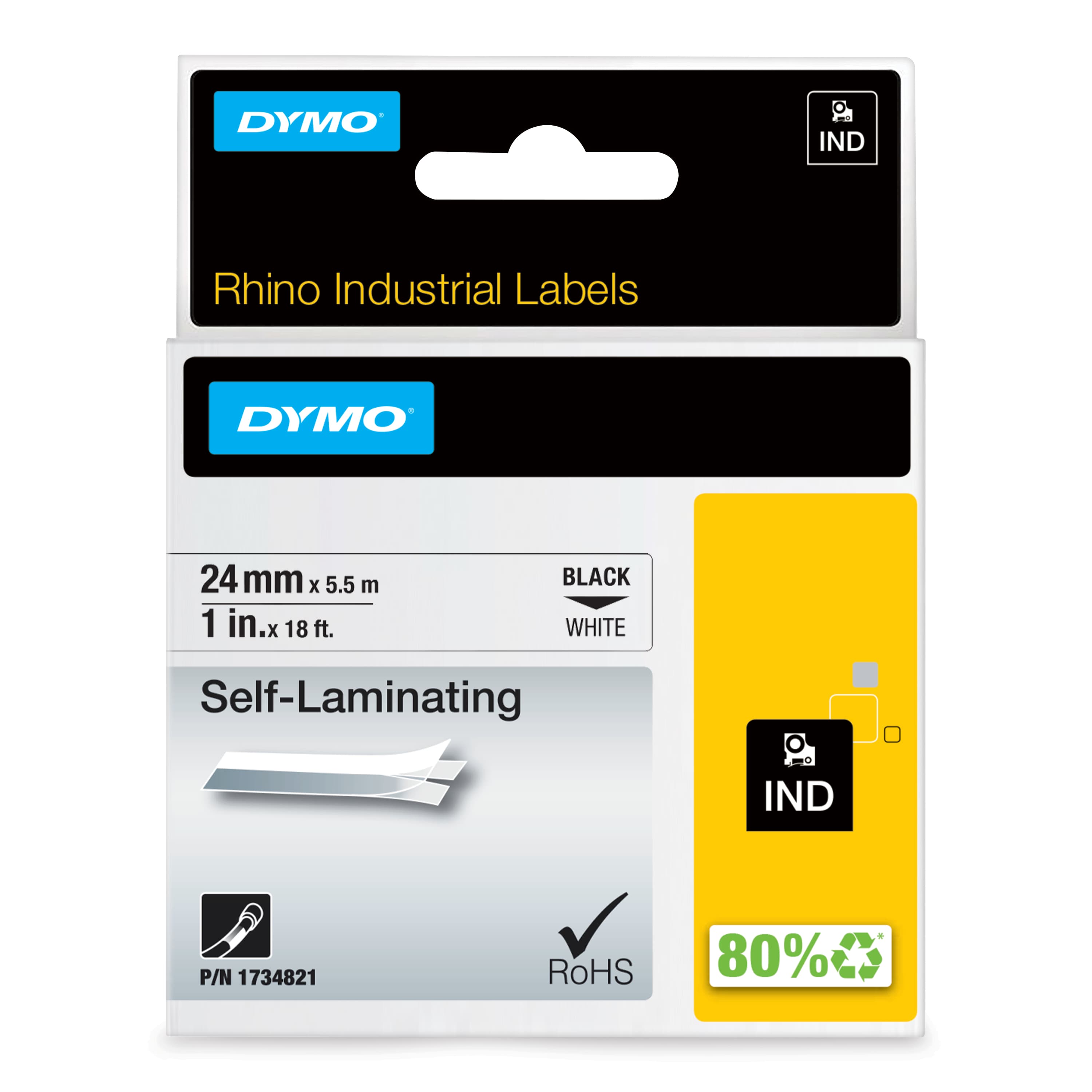 Dymo Dymo Rhino 24mm Wht Vinyl DY1734821