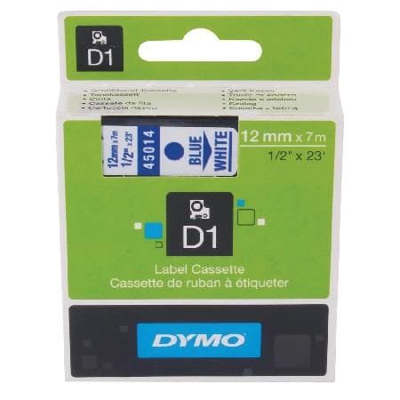 Dymo Dymo Blue on Wht 12mmx7m DYS0720540