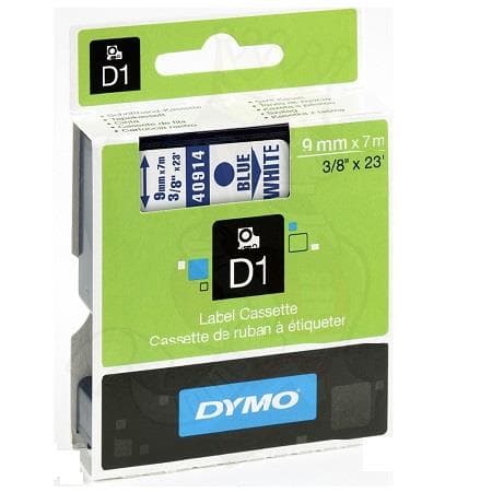 Dymo Dymo Blue on Wht 9mm x7m Tape DYS0720690