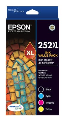 Epson Epson 252 4 HY Ink Value Pack E252XLVP