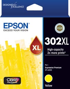 Epson Epson 302 HY Yellow Ink Cart E302YXL