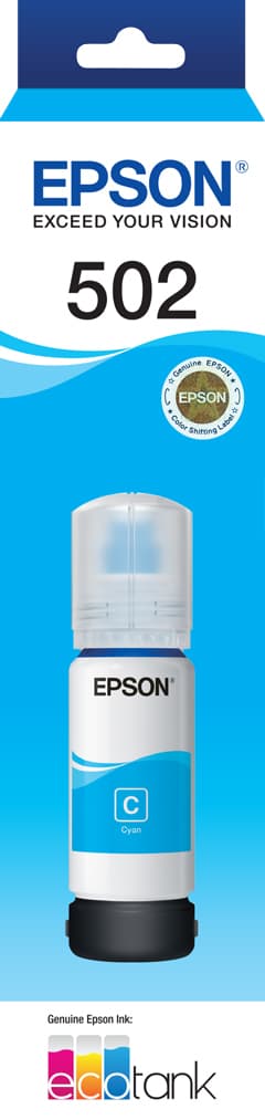 Epson Epson T502 Cyan Eco Tank Ink E502C