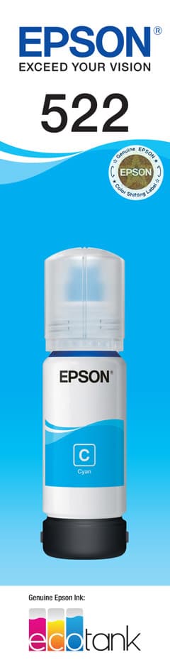 Epson Epson 522 Cyan Ink Bottle E522C