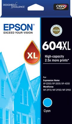 Epson 604 XL Cyan Ink E604CXL