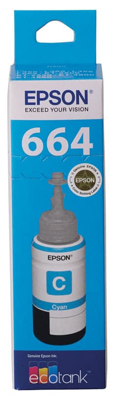 Epson Epson T664 Cyan Eco Tank Ink E6642