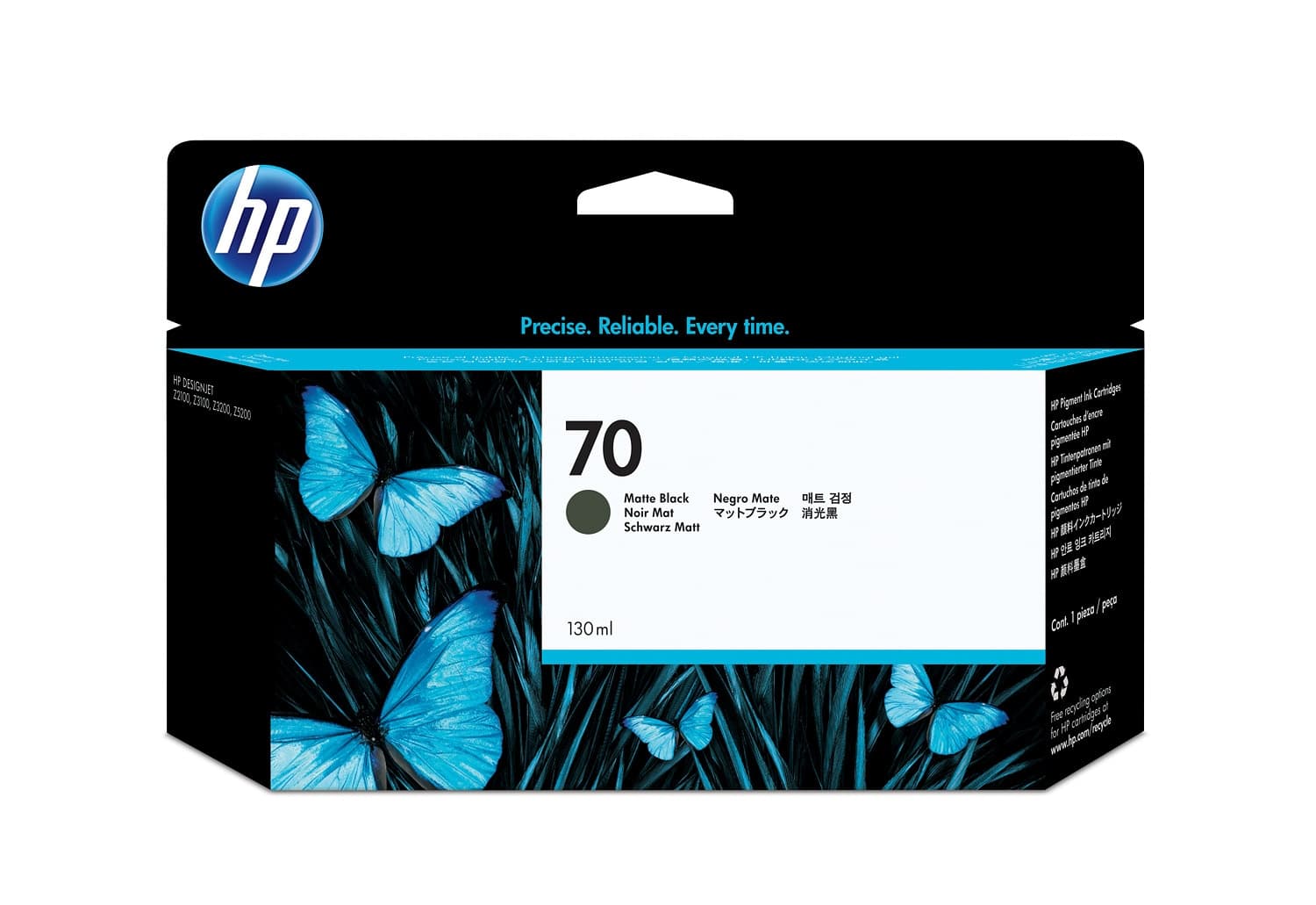 HP HP#70 130ml Mat Blk Ink C9448A HI70MB