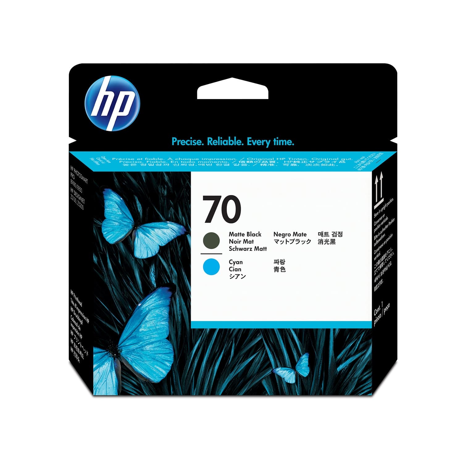 HP HP#70 Mat Blk & Cyan PH C9404A HI70MBC