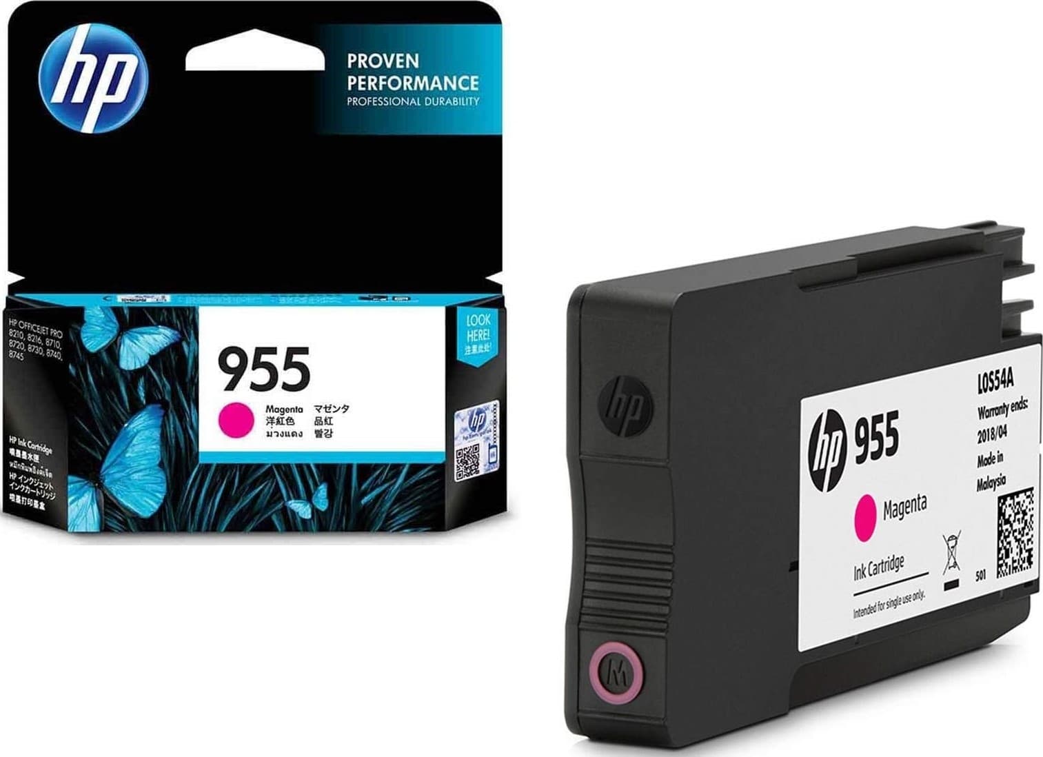 HP HP #955 Magenta Ink L0S54AA HI955M