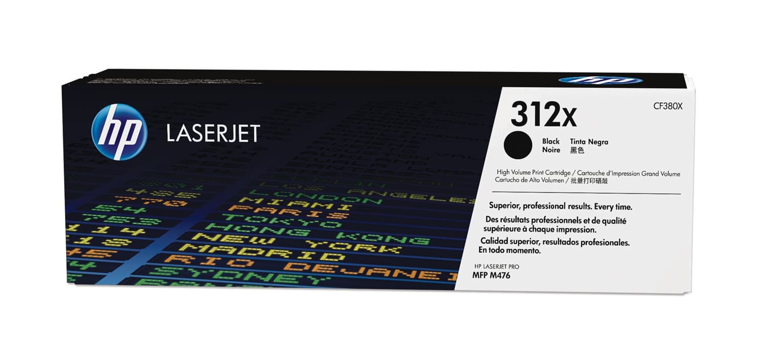 HP HP #312X Black Toner CF380X HT312BX
