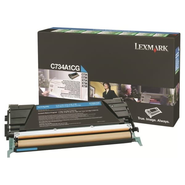 Lexmark Lexm C734 Cyan Toner Cart LX734A1CG