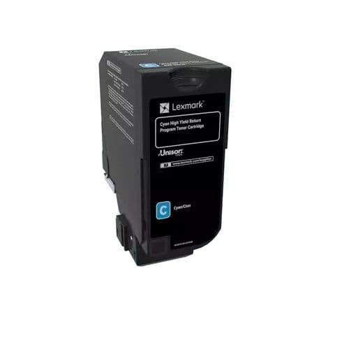 Lexmark Lexm 74C6HC0 HY Cyan Toner LX746HC