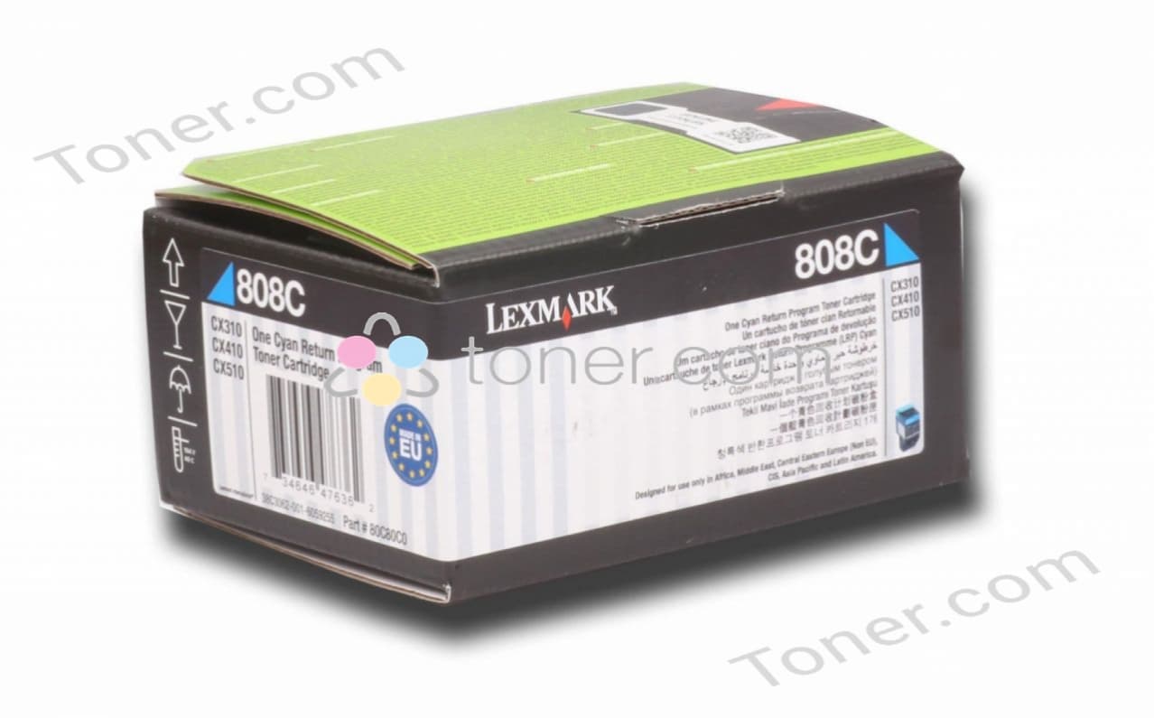 Lexmark Lexm 808C Cyan Toner LX808C