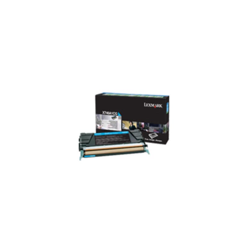 Lexmark Lexm X746A1CG Cyan Pre Cart LXX746A1CG