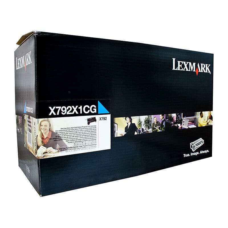Lexmark Lexm X792X1CG HY Pre Cyan Cart LXX792X1CG