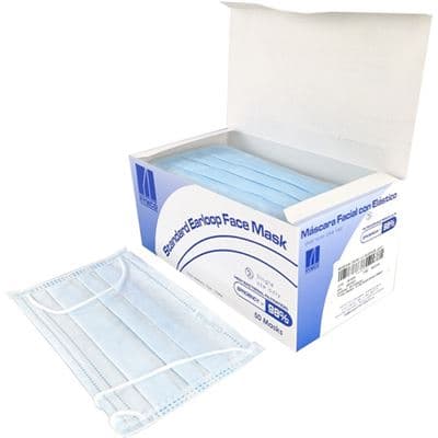 RYMCO FACE MASK RYMCO FACEMASK STD EL PACK 50 MRFMBOX50