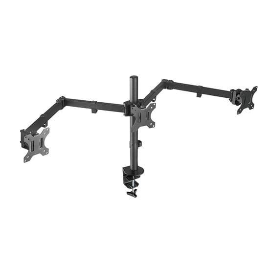 Brateck BRATECK 13"-27" Triple Monitor Economy Desk Mount Bracket. LDT12-C034N