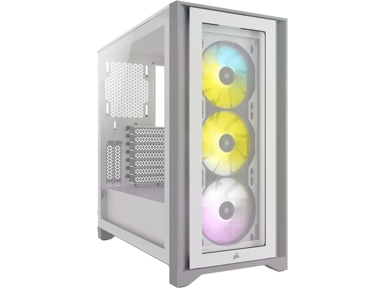 Corsair Corsair Icue 4000X RGB Tempered Glass Mid-Tower - White CC-9011205-WW